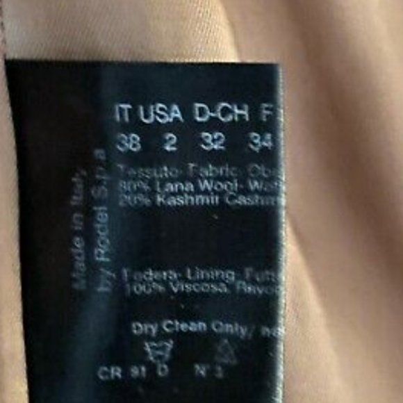 Wool/Cashmere Camel Coat size 2 - Picture 4 of 6